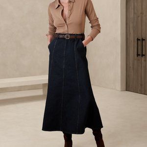 Banana Republic Denim Maxi Skirt size 0